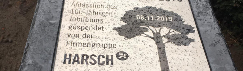 Gedenktafel zum 100‑jährigen Jubiläum