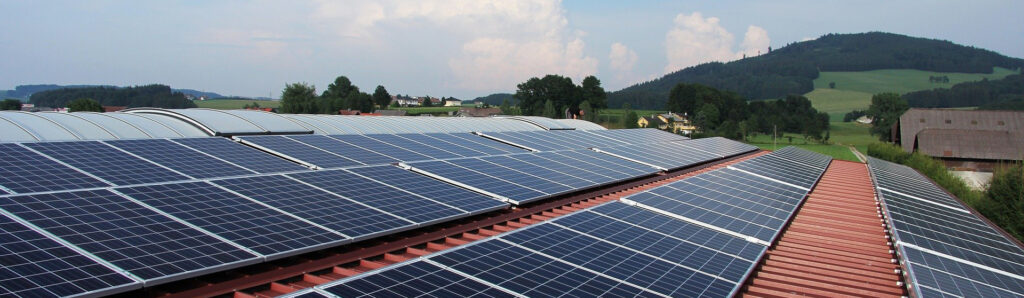Photovoltaikanlagen auf einem Dach