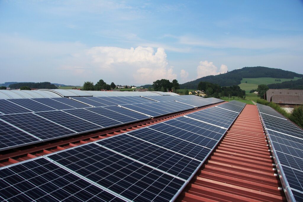 Photovoltaikanlagen auf einem Dach