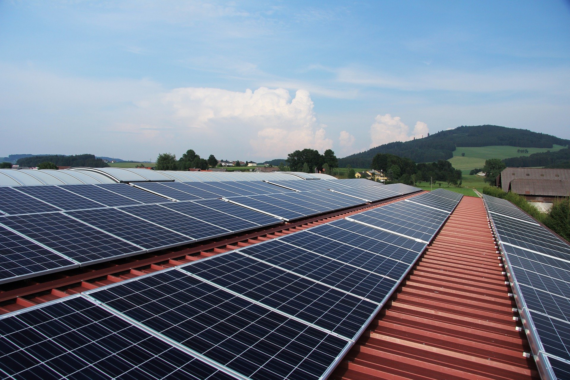 Photovoltaikanlagen auf einem Dach